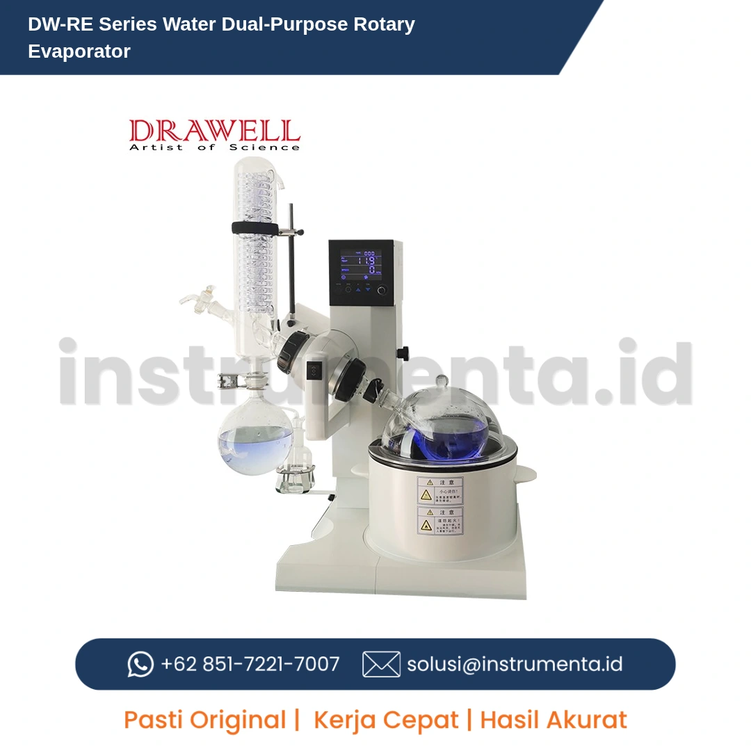 Distributor Resmi Water Dual Purpose Rotary Evaporator DW-RE Series Drawell Ready Stock